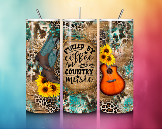 Country and Coffee 20oz Stainless Steel Tumbler