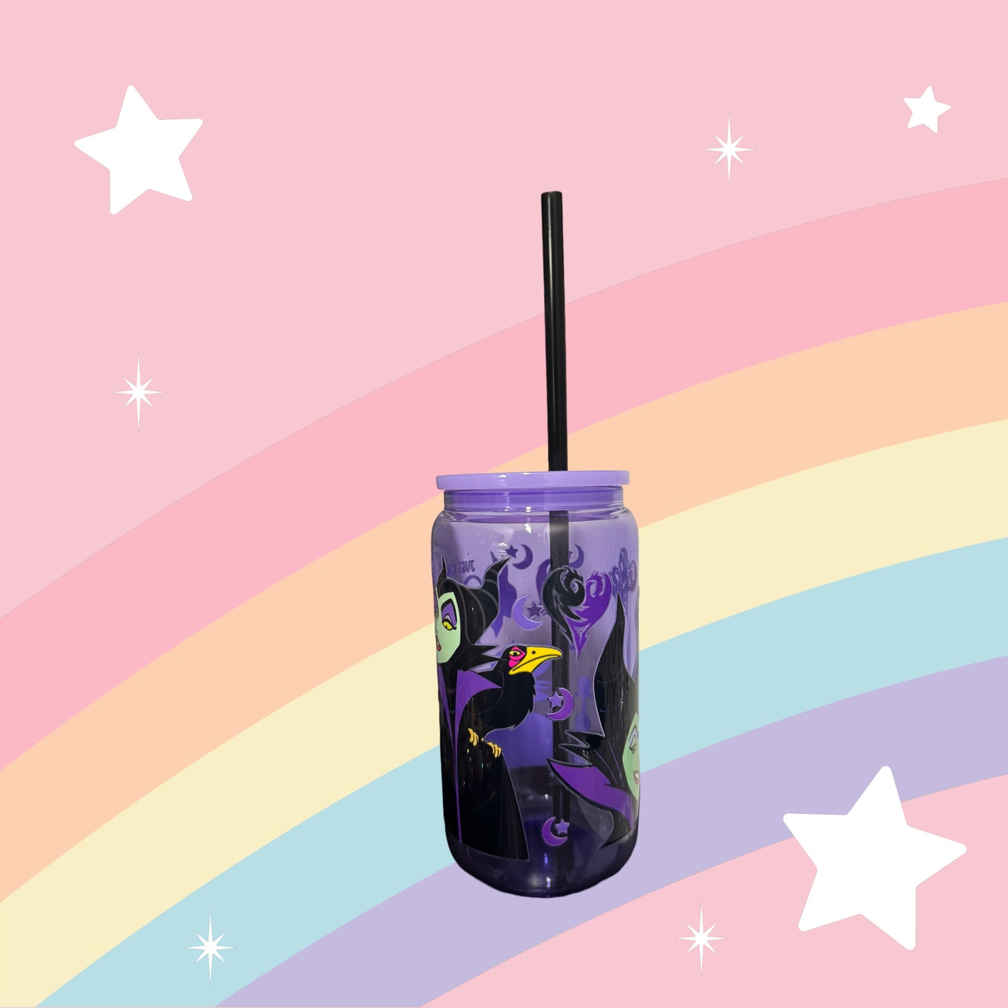 Evil Queen 16oz Colored Glass Cup