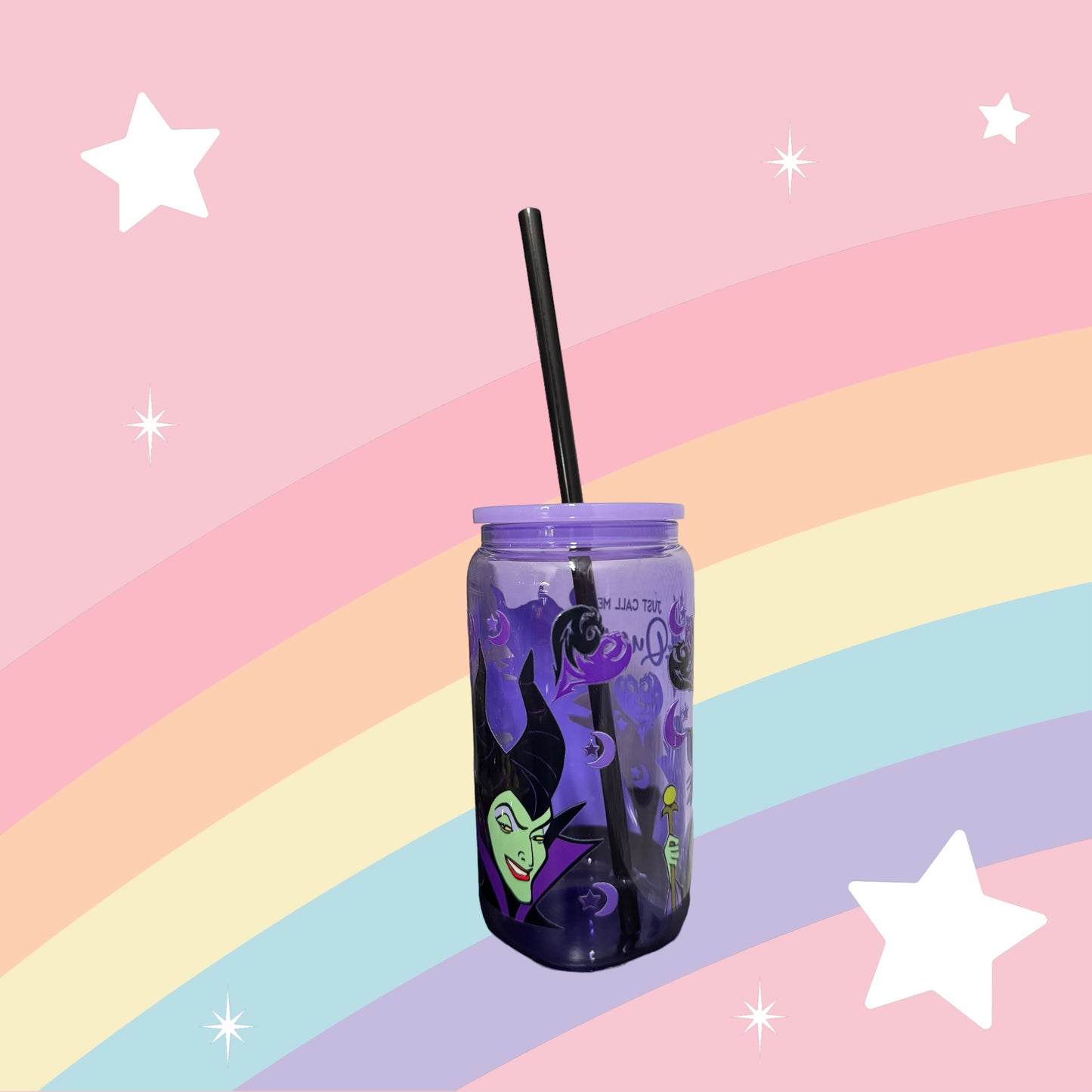 Evil Queen 16oz Colored Glass Cup