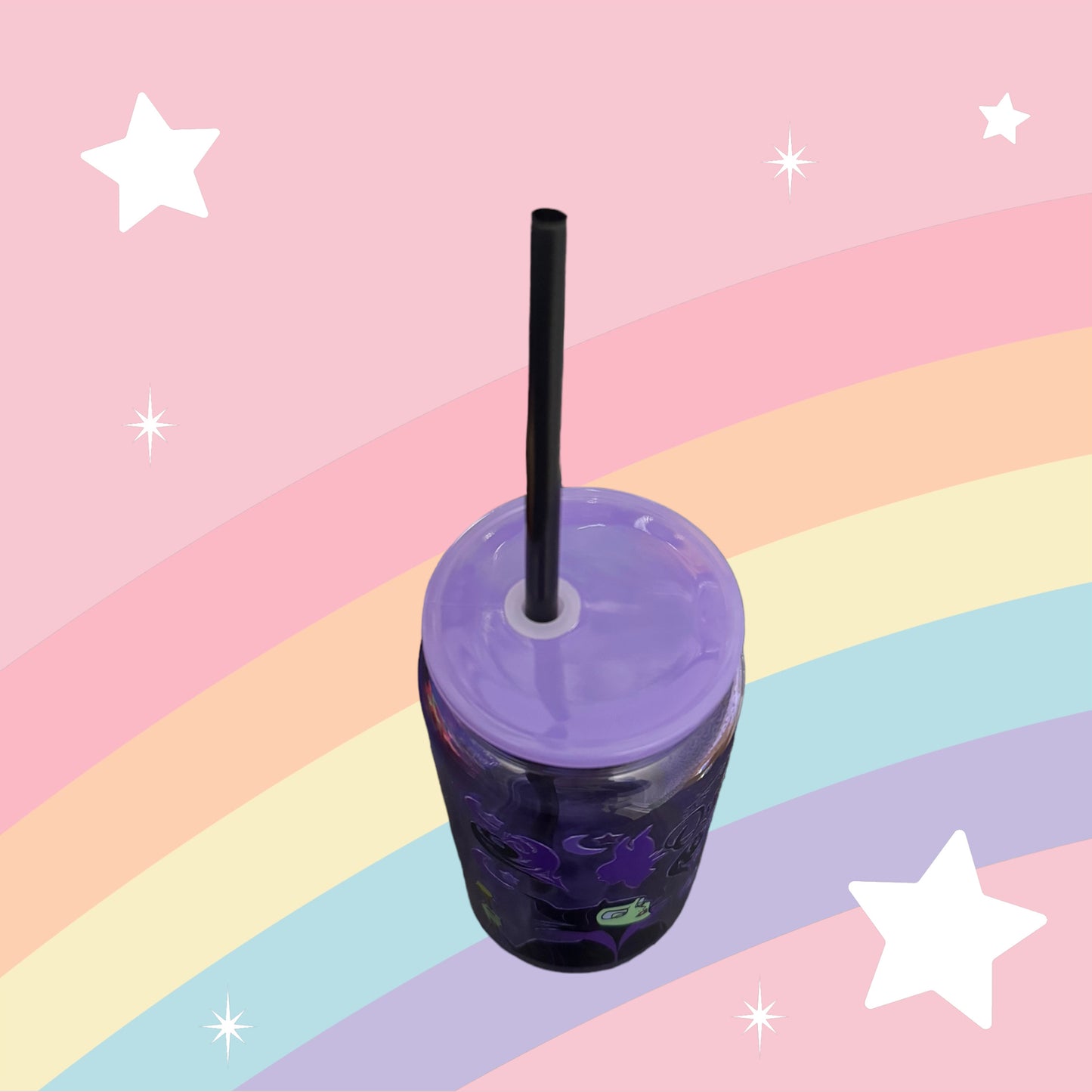 Evil Queen 16oz Colored Glass Cup