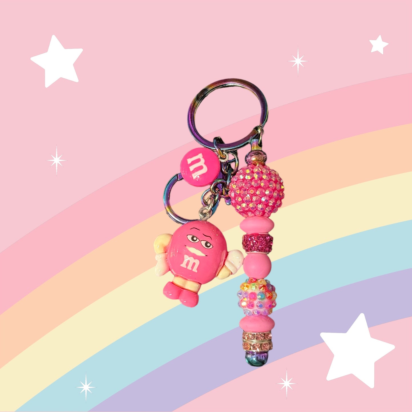 Character Beaded Keychain