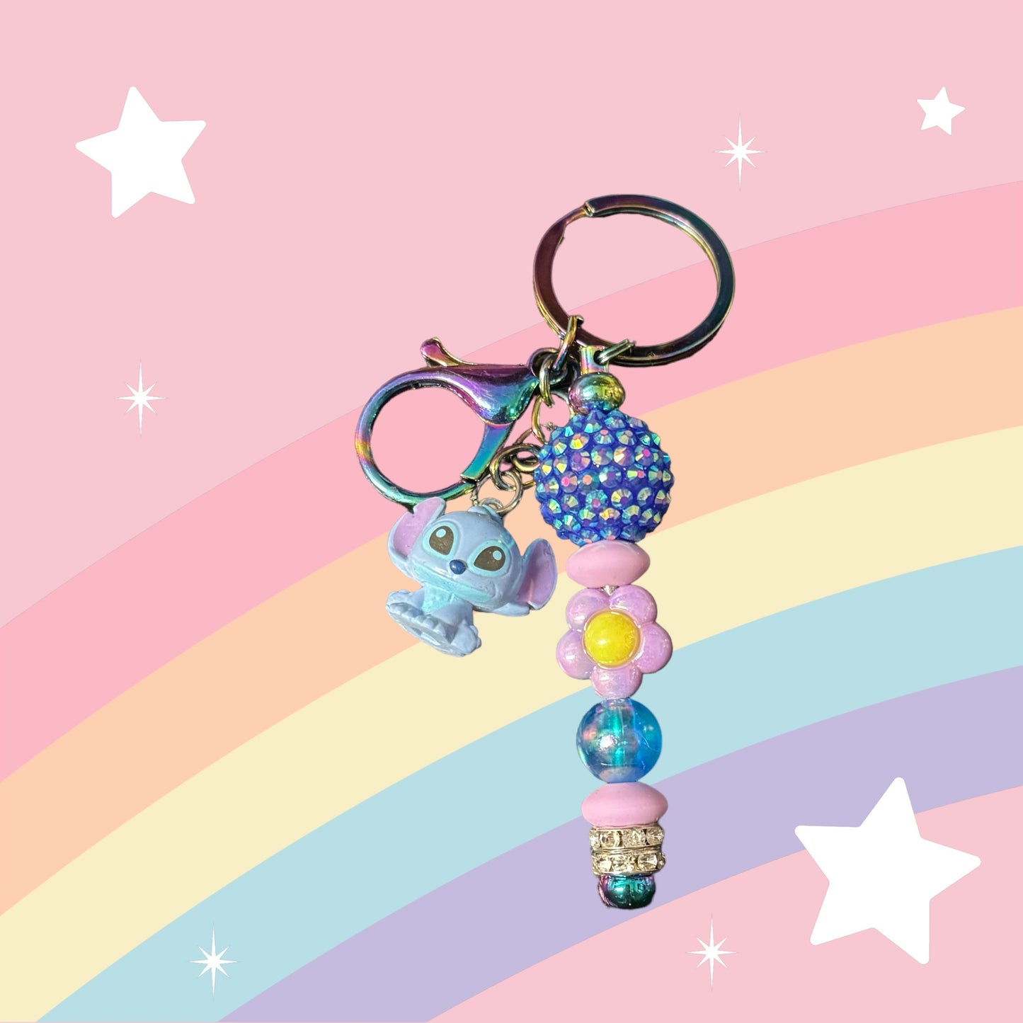 Character Beaded Keychain