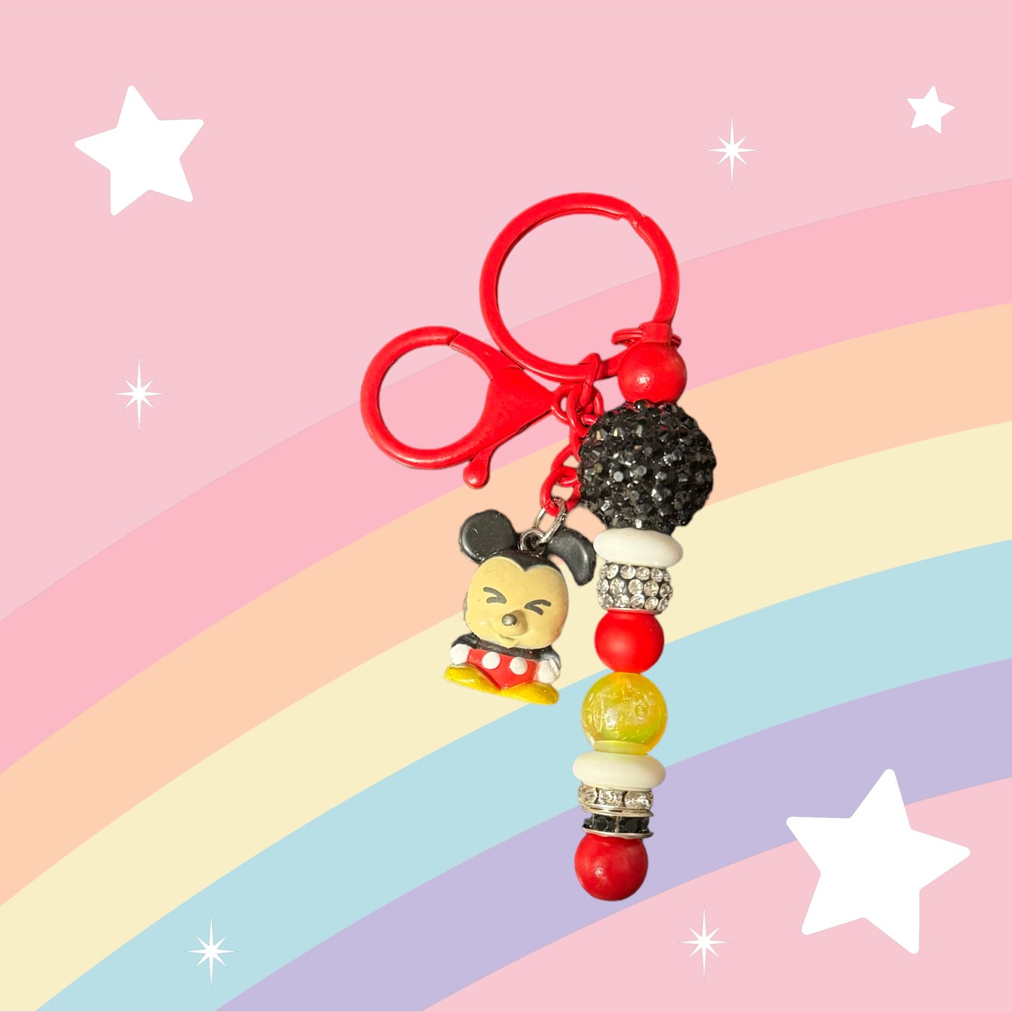 Character Beaded Keychain